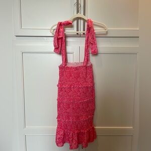 Pink Floral Mini Dress